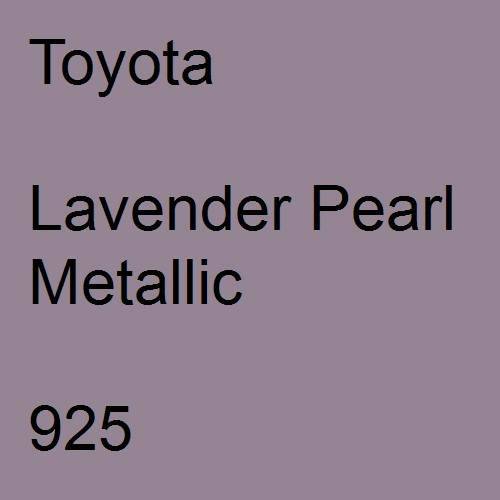 Toyota, Lavender Pearl Metallic, 925.